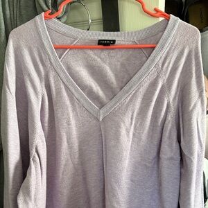 Torrid Light Purple V-Neck Sweater
